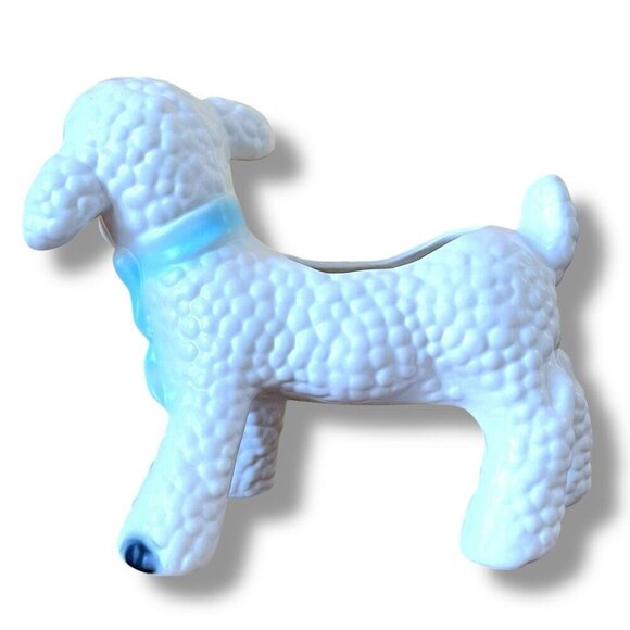 Vintage 50s Spring Lamb Ceramic Pottery Planter Nursery Decor Mid Century Kitsch - Picture 7 of 12